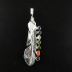 7 Chakra Stone Metal Pendant 7 Chakra Stone Metal Pendant