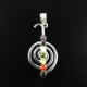 7 Chakra Stone Metal Pendant 7 Chakra Stone Metal Pendant