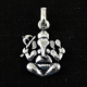 Ganesha Pendant in Copper with Silver Plating  Ganesha Pendant in Copper with Silver Plating