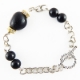 Gemstone Black Agate Bracelet Gemstone Black Agate Bracelet