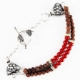 Coral & Rudraksha Beads Bracelet Coral & Rudraksha Beads Bracelet