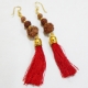 Show details for Rudraksha & Tassels Earring Picture of Rudraksha & Tassels Earring