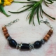 Black Agate & White Sandal Wood Bracelet Black Agate & White Sandal Wood Bracelet