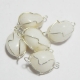 White Agate Wire Wrapped Tumble White Agate Wire Wrapped Tumble