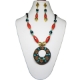 Glass Beads Pendant Necklace Jewelry