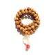5 Face Rudraksha Mala with Crystal Pendant 5 Face Rudraksha Mala with Crystal Pendant