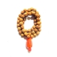 5 Face Rudraksha Mala with Carnelian Pendant 5 Face Rudraksha Mala with Carnelian Pendant