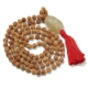 5 Face Rudraksha Mala with gemstone pendant Rudraksha Mala with Golden Rutile Pendant