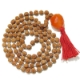5 Face Rudraksha Mala with gemstone pendant Rudraksha Mala with Carnelian  Pendant