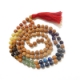 5 Face Rudraksha Mala with 7 chakra gemstone beads. 7 Chakra Gemstone Mala with Rudraksha