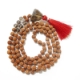 5 Face Rudraksha Mala with gemstone pendant Rudraksha Mala with Smoky Quartz Pendant