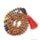 5 Face Rudraksha Mala with gemstone pendant Rudraksha Mala with Sodalite Pendant