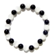 Show details for Black Tourmaline & Selenite Bracelet Picture of Black Tourmaline & Selenite Bracelet