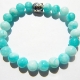 Show details for Dark Aqua Gemstone Bracelet   Picture of Dark Aqua Gemstone Bracelet