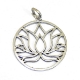 Show details for Versilberter Lotus Anhänger Picture of Versilberter Lotus Anhänger