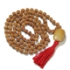 Show details for Rudraksha Mala mit facettiertem Trommelanhänger aus gelbem Aventurin Picture of Rudraksha Mala mit facettiertem Trommelanhänger aus gelbem Aventurin