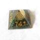 Orgonite Pyramid for prosperity Green Zibu Orgone Pyramid