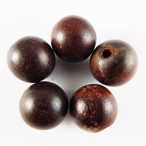 Picture of Perles en bois de rose 20 mm